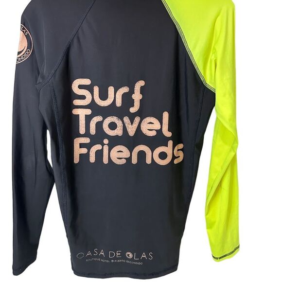 Casa de Olas Surf Travel Friends Rash Guard Long Sleeve UV Protection size m - Picture 3 of 5